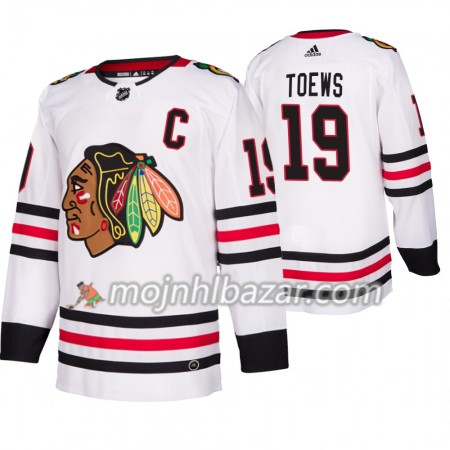 Dresovi Chicago Blackhawks Jonathan Toews 19 Adidas 2019-2020 Bijela Authentic - Muške